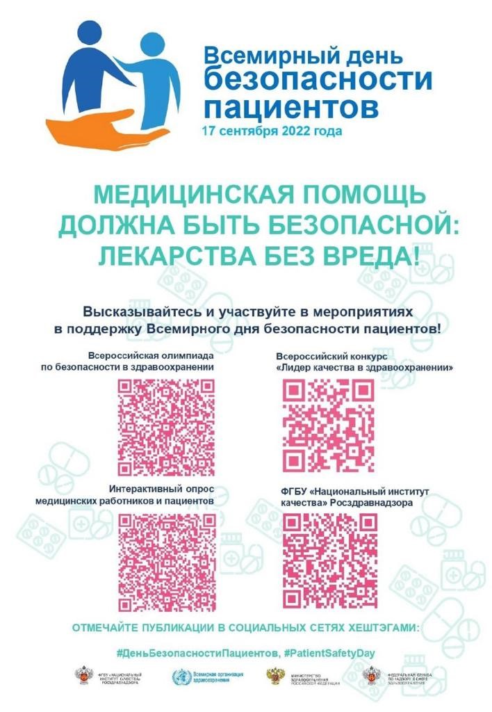 Всемирный день безопасности пациентов в 2022 году